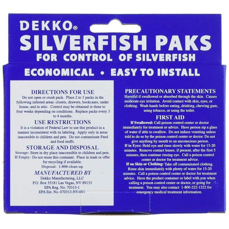 USA Supply Silverfish Elimination Kit: Effective Pest Control with 24 Silverfish Paks in 1 Box | Eco-Friendly Formula | Premium Gloves for Safe Eradication | Pest ID Card - Image 2